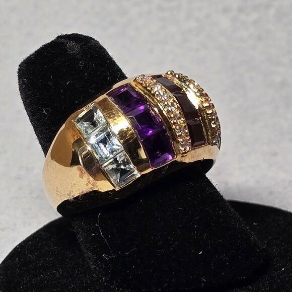 Multi-Color Sterling Silver Ring - Picture 2 of 8